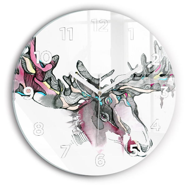 Orologio rotondo Estratto di alce