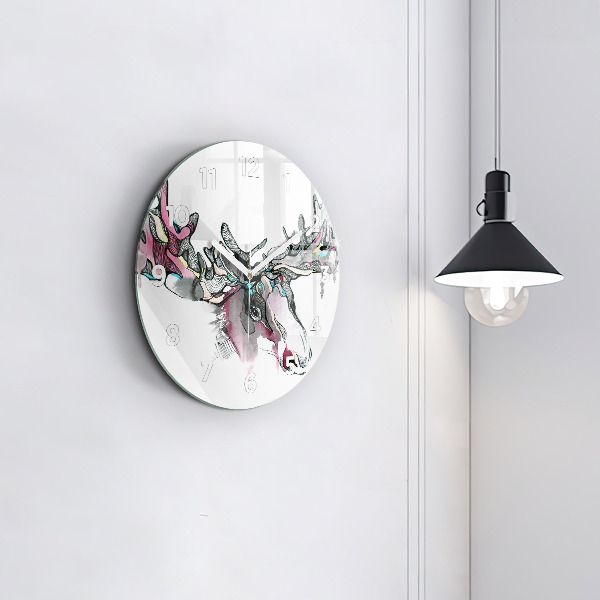 Orologio rotondo Estratto di alce