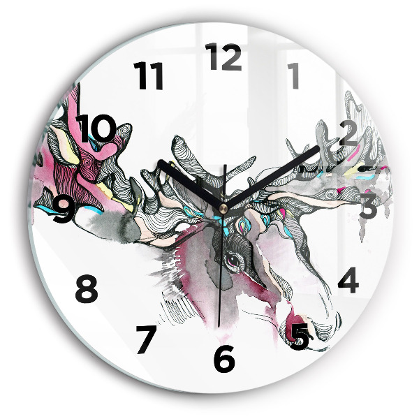 Orologio rotondo Estratto di alce