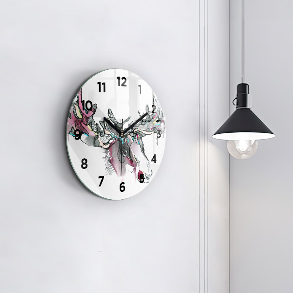 Orologio rotondo Estratto di alce