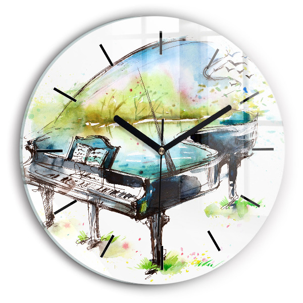 Orologio rotondo Illustrazione 4 stagioni