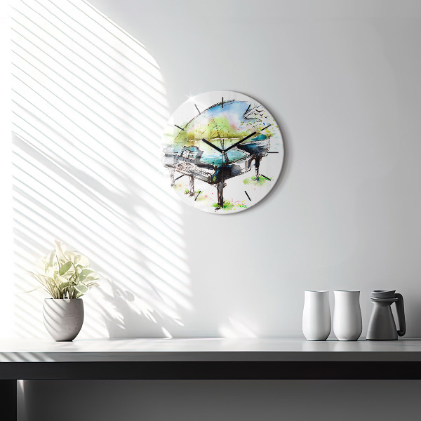 Orologio rotondo Illustrazione 4 stagioni