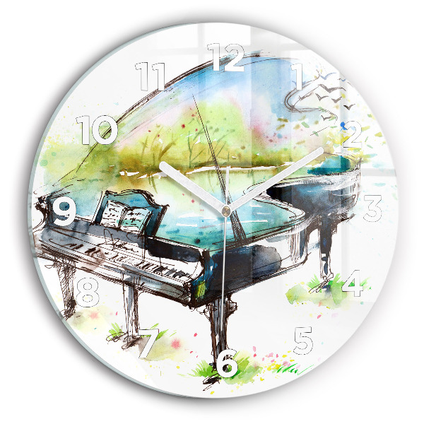 Orologio rotondo Illustrazione 4 stagioni