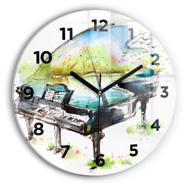 Orologio rotondo Illustrazione 4 stagioni