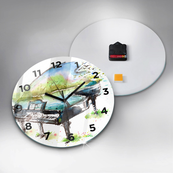 Orologio rotondo Illustrazione 4 stagioni