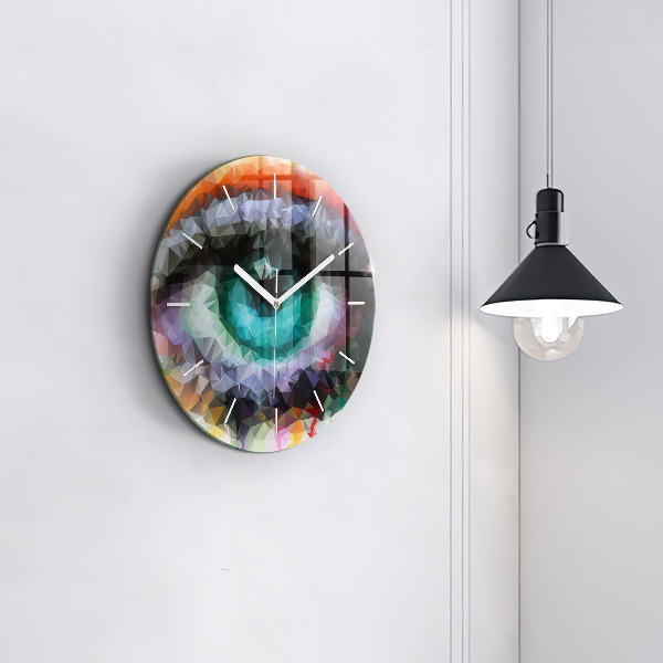 Orologio rotondo Occhio umano colorato