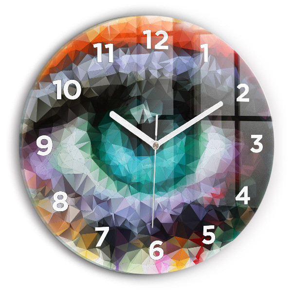 Orologio rotondo Occhio umano colorato