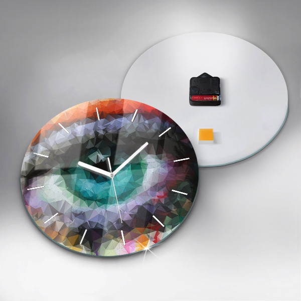 Orologio rotondo Occhio umano colorato