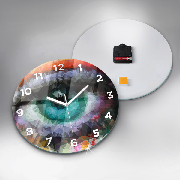 Orologio rotondo Occhio umano colorato