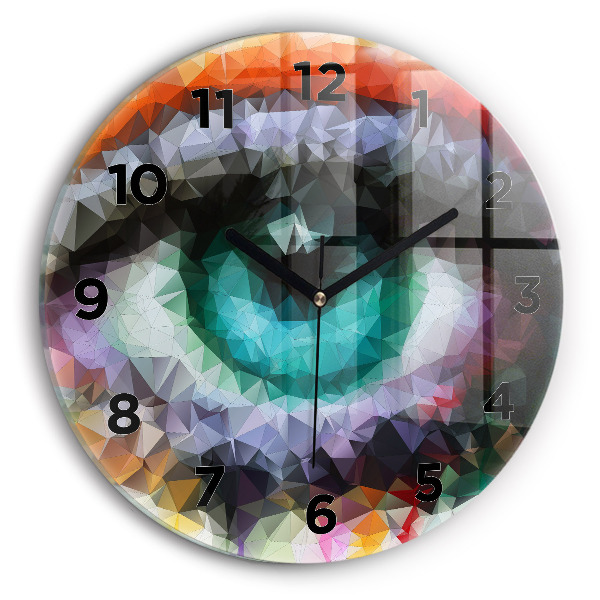 Orologio rotondo Occhio umano colorato