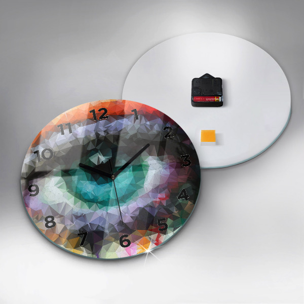 Orologio rotondo Occhio umano colorato