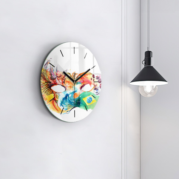 Orologio rotondo Cultura - Bandiera brasiliana