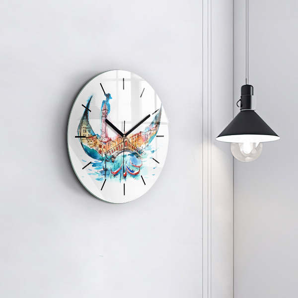 Orologio rotondo Italia - Gondola Veneziana
