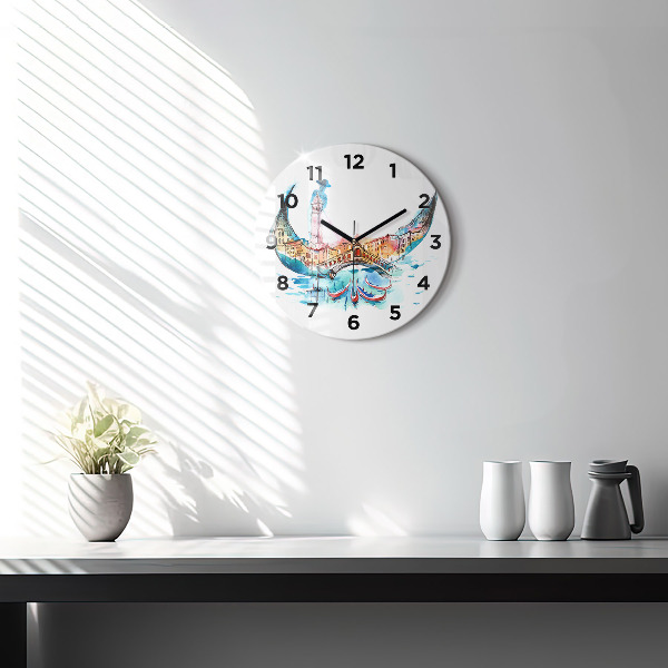 Orologio rotondo Italia - Gondola Veneziana