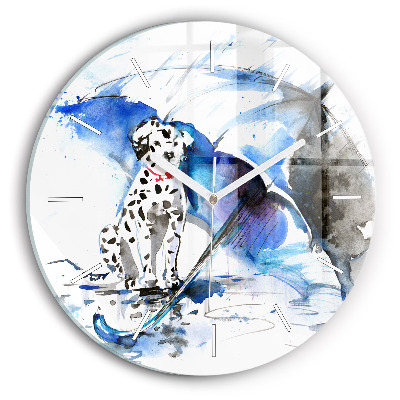 Orologio rotondo Dalmata e ombrello