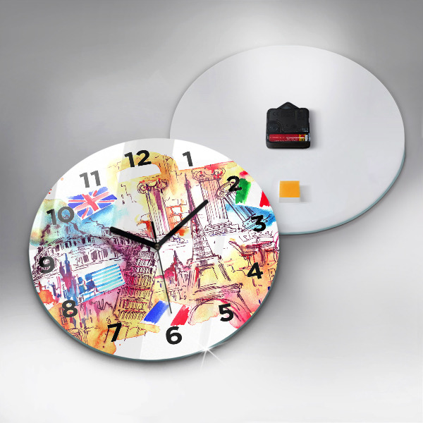 Orologio rotondo Paesi attraenti nel mondo