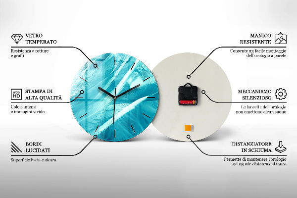 Orologio rotondo Gabbiano dipinto