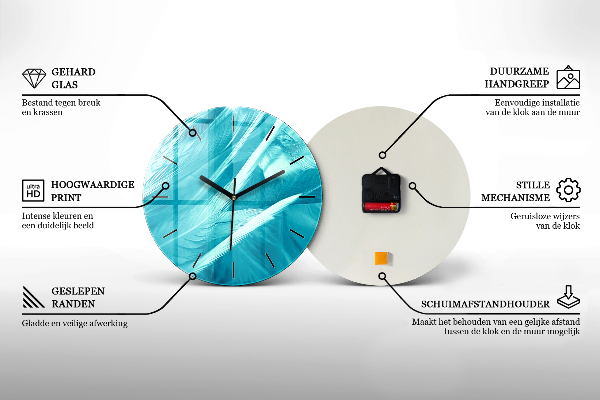 Orologio rotondo Gabbiano dipinto