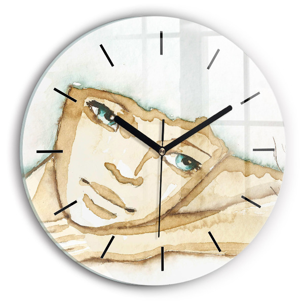 Orologio rotondo Ritratto di una donna