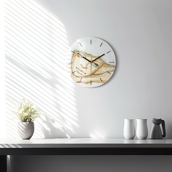 Orologio rotondo Ritratto di una donna
