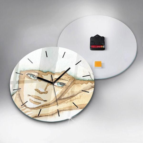 Orologio rotondo Ritratto di una donna
