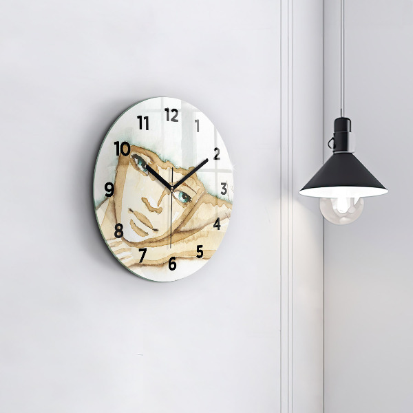 Orologio rotondo Ritratto di una donna
