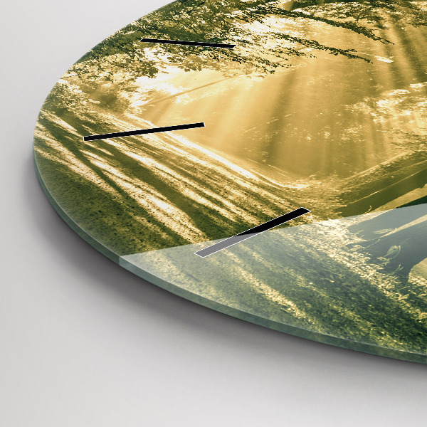 Orologio rotondo Foresta dei raggi del sole