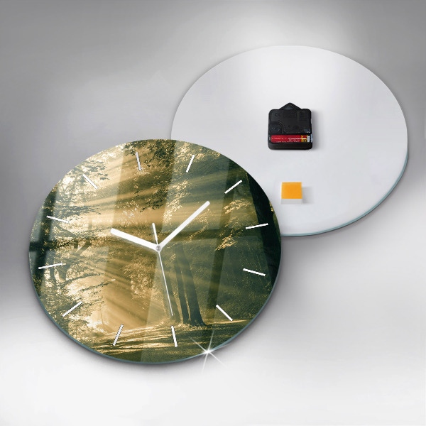 Orologio rotondo Foresta dei raggi del sole
