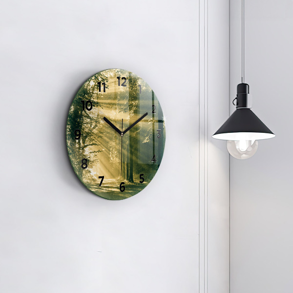 Orologio rotondo Foresta dei raggi del sole