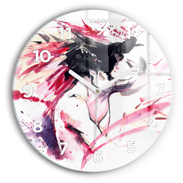 Orologio rotondo Astrazione degli amanti