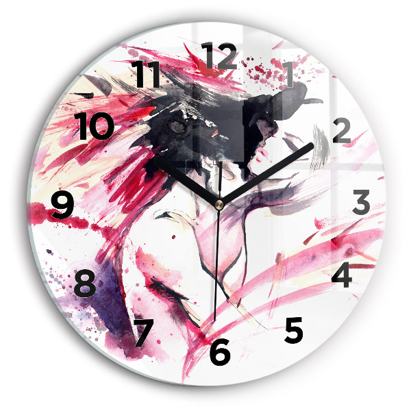 Orologio rotondo Astrazione degli amanti