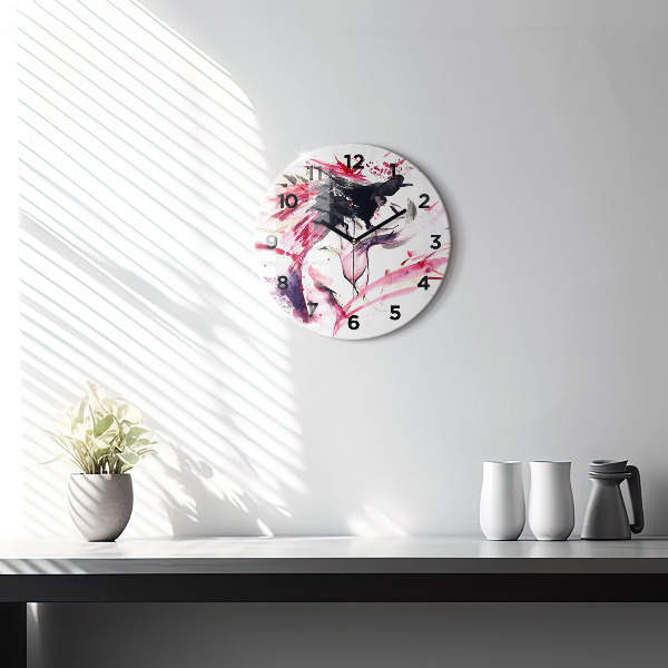 Orologio rotondo Astrazione degli amanti