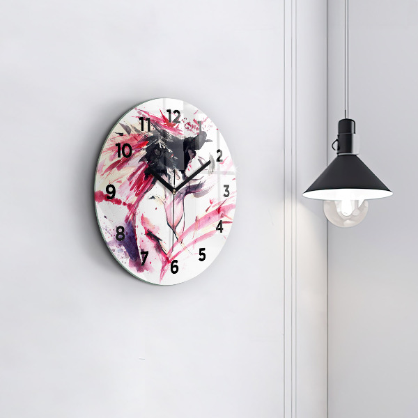Orologio rotondo Astrazione degli amanti