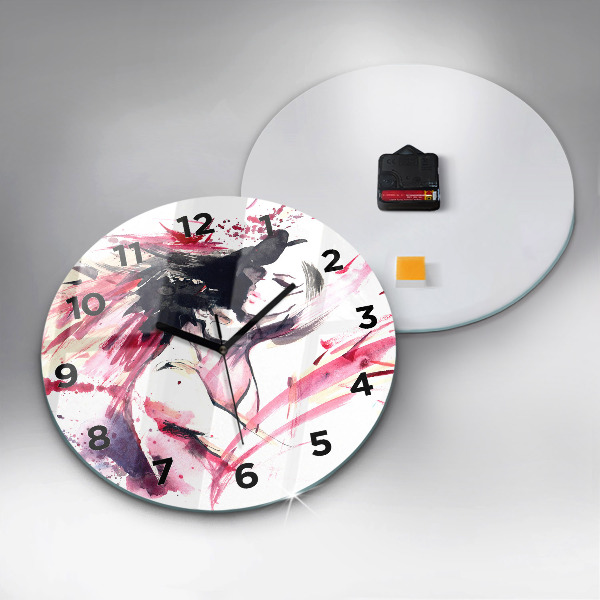 Orologio rotondo Astrazione degli amanti