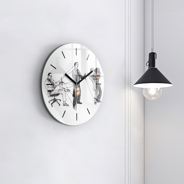 Orologio rotondo Persone burattinaie