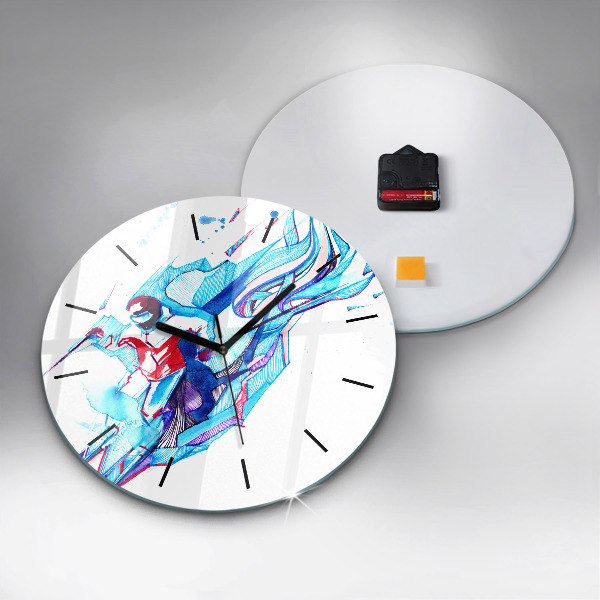 Orologio rotondo Sciatore