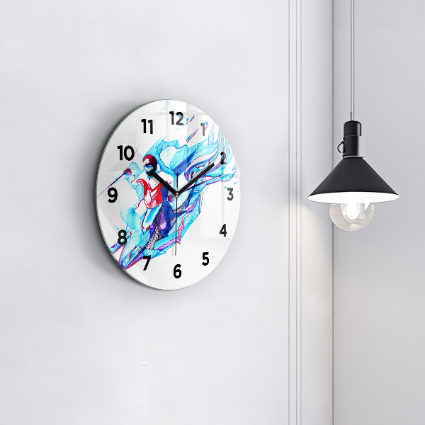 Orologio rotondo Sciatore
