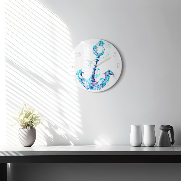 Orologio rotondo Ancora galleggiante