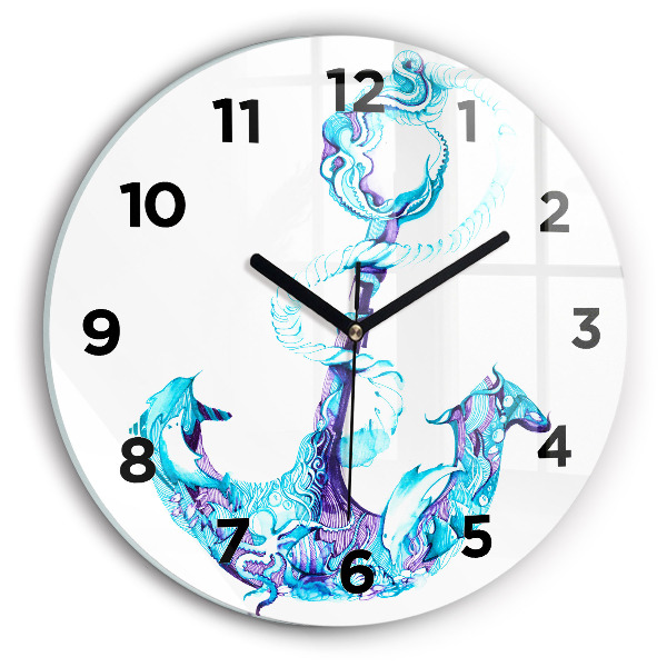 Orologio rotondo Ancora galleggiante
