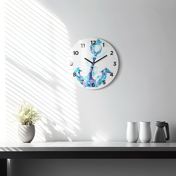 Orologio rotondo Ancora galleggiante