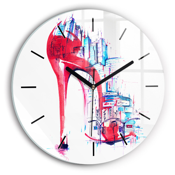 Orologio rotondo Tacco rosso