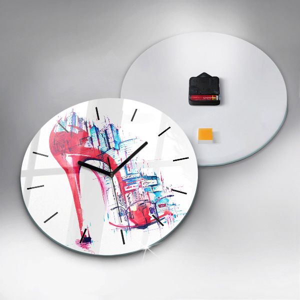 Orologio rotondo Tacco rosso