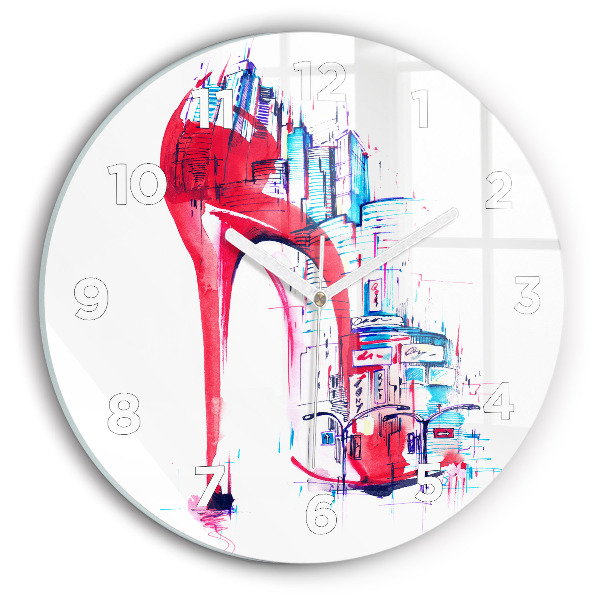 Orologio rotondo Tacco rosso