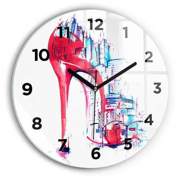 Orologio rotondo Tacco rosso