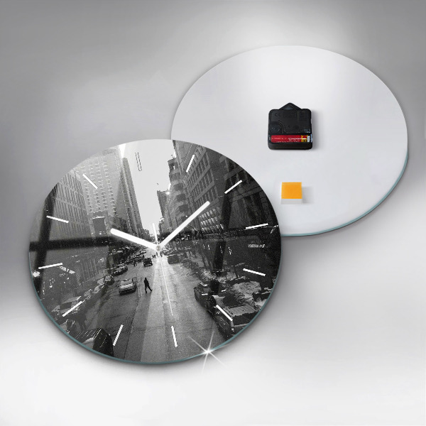 Orologio rotondo Strade della città di Chicago