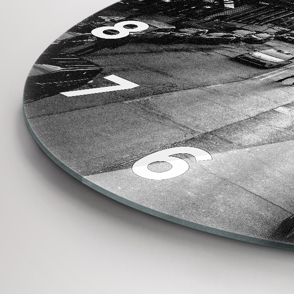 Orologio rotondo Strade della città di Chicago