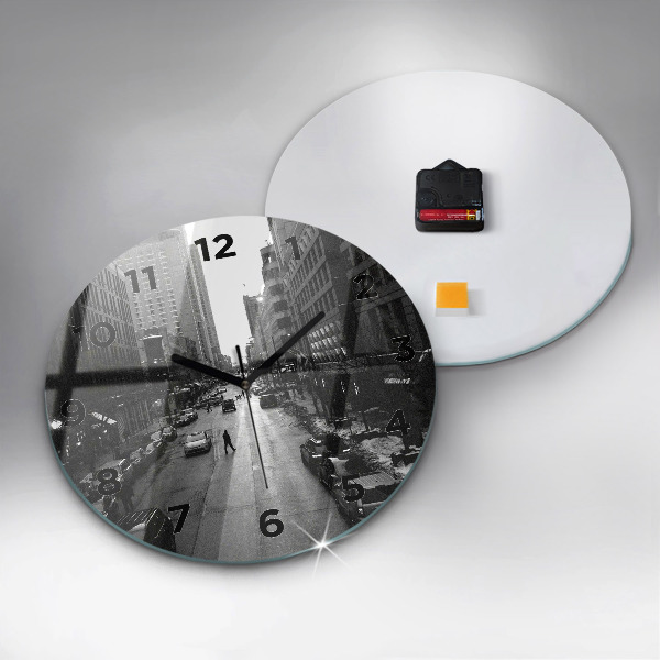 Orologio rotondo Strade della città di Chicago