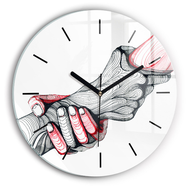 Orologio rotondo Tenersi per mano