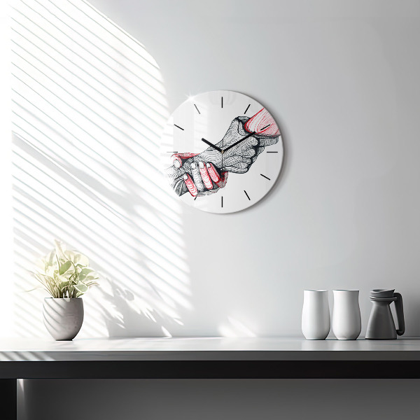 Orologio rotondo Tenersi per mano