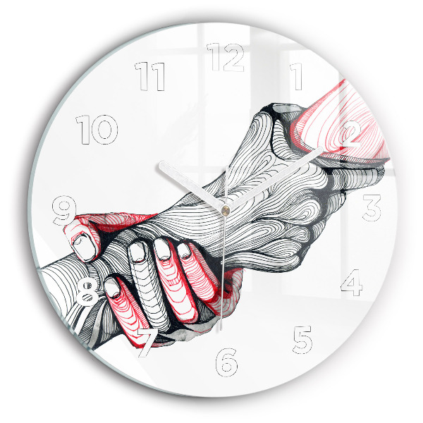 Orologio rotondo Tenersi per mano